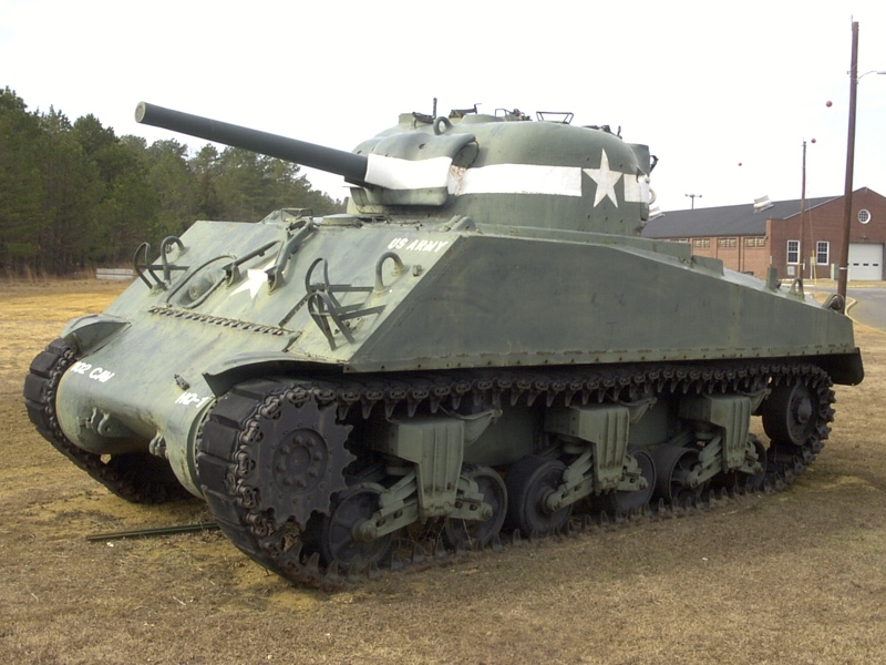 40 Flat W/Sherm Tank US Army 35351 