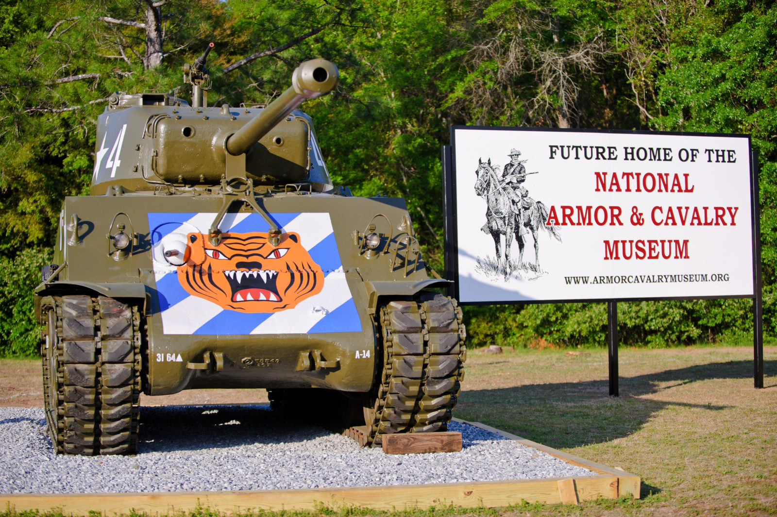 04 APR 2011 - National Armor and Cavalry Museum sign, MCoE, Fort Benning, GA.  Photo by John D. Helms - john.d.helms@us.army.mil
