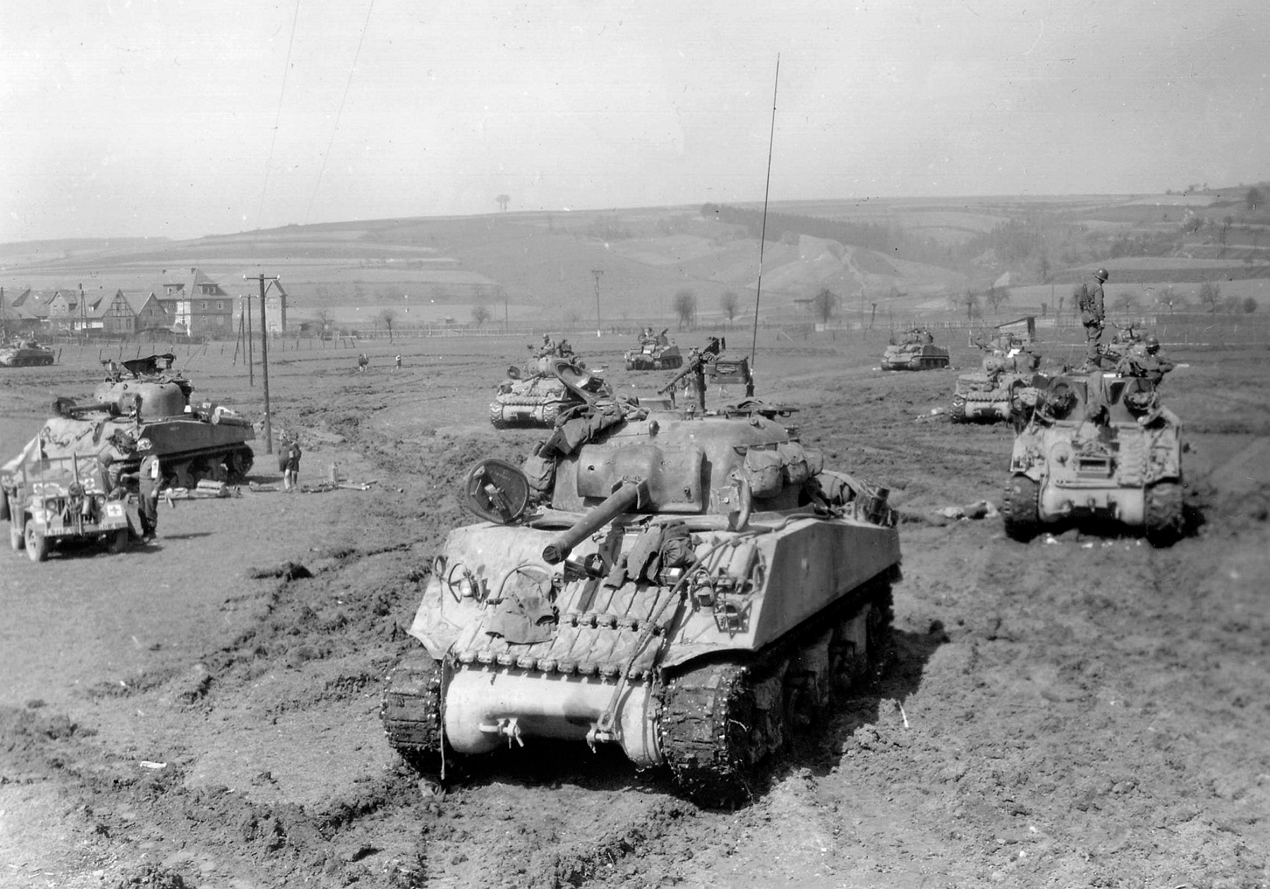 9th Armored Division, Westhousen, Germany, 10 April 1945