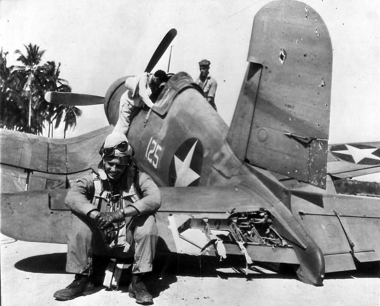 Ace_Pilot_Donald_Burch_of_VMF-221_on_his