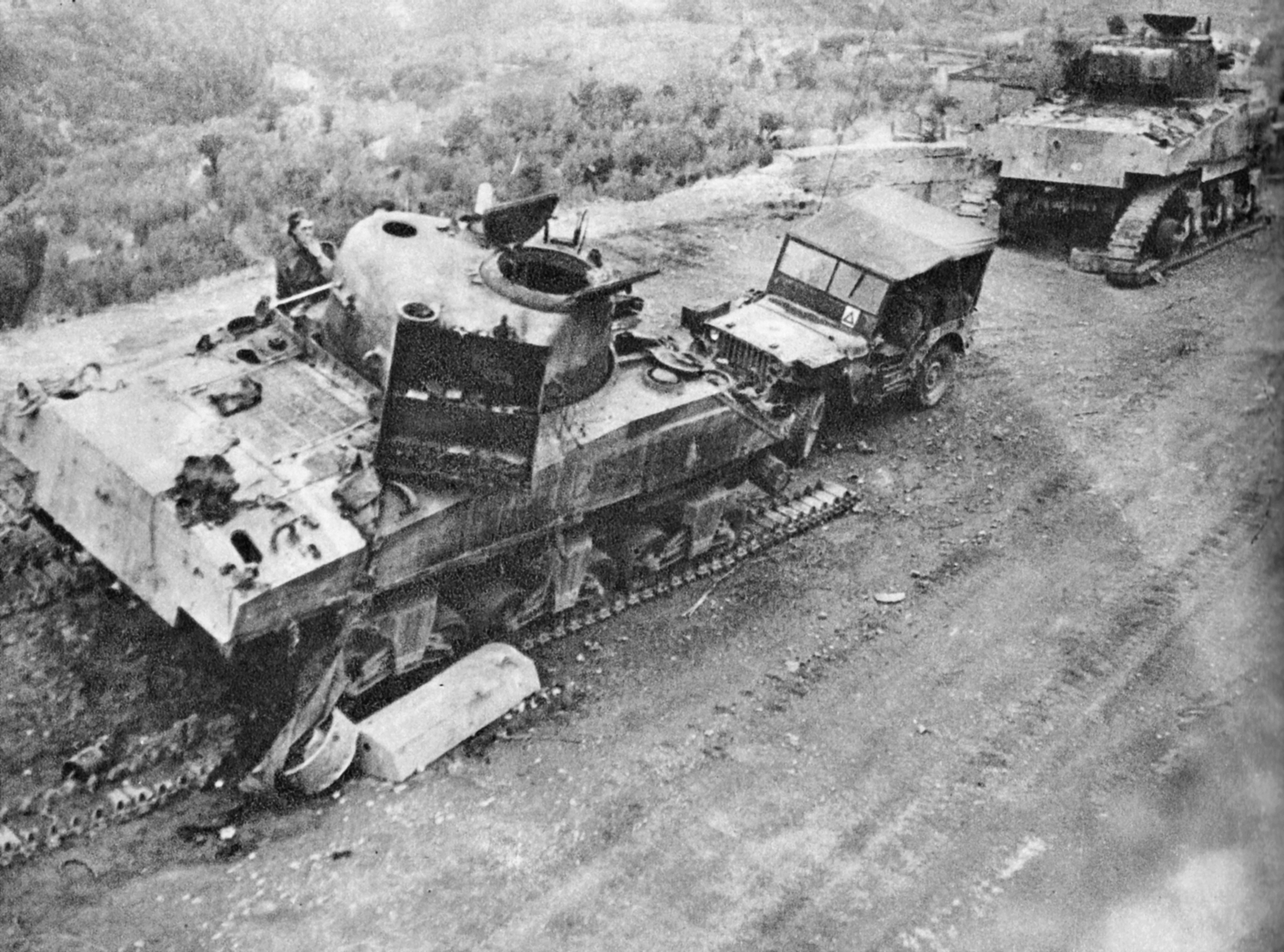 British M4A2 Sherman wrecks